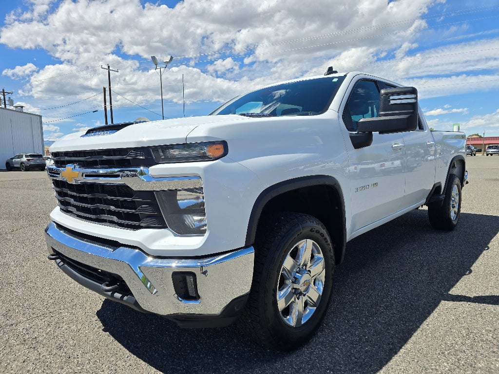 2024 Chevrolet Silverado 3500 HD LT in Summit White — front three-quarter view