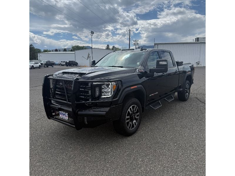 2023 GMC Sierra 3500 HD AT4 in Onyx Black — front three-quarter view