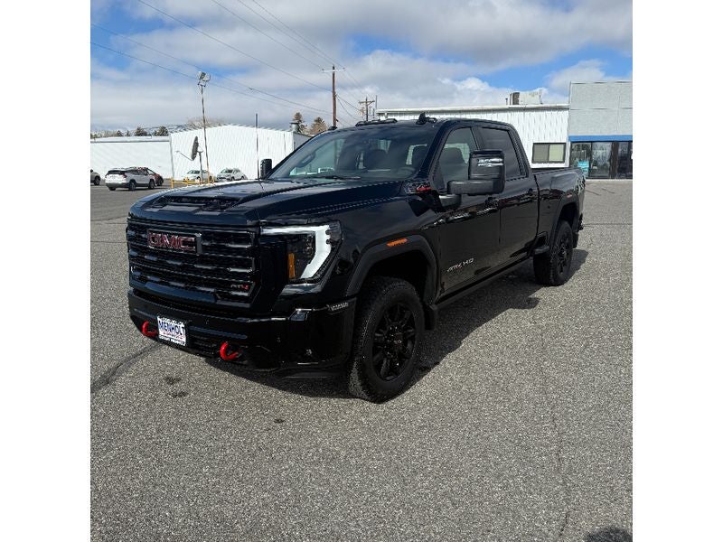 2026 GMC Sierra 3500 HD AT4 in Onyx Black — front three-quarter view