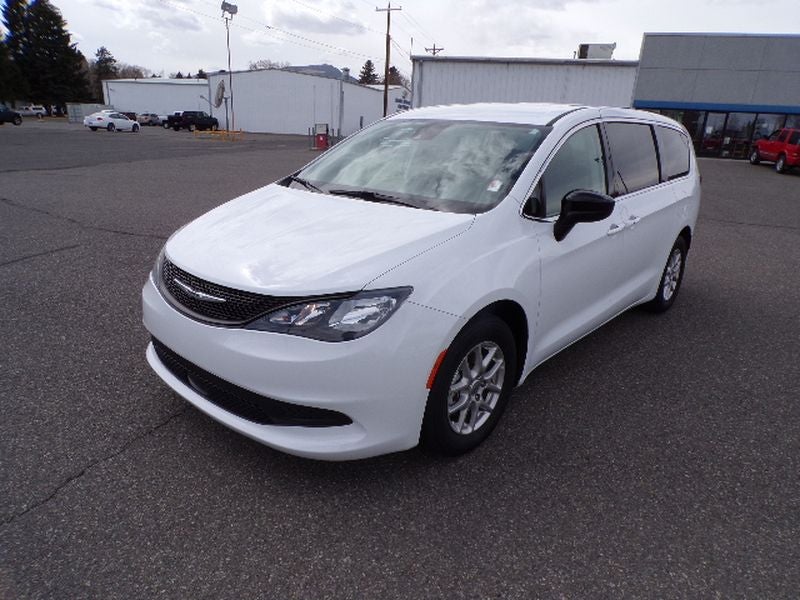 2024 Chrysler Voyager LX in White — front three-quarter view