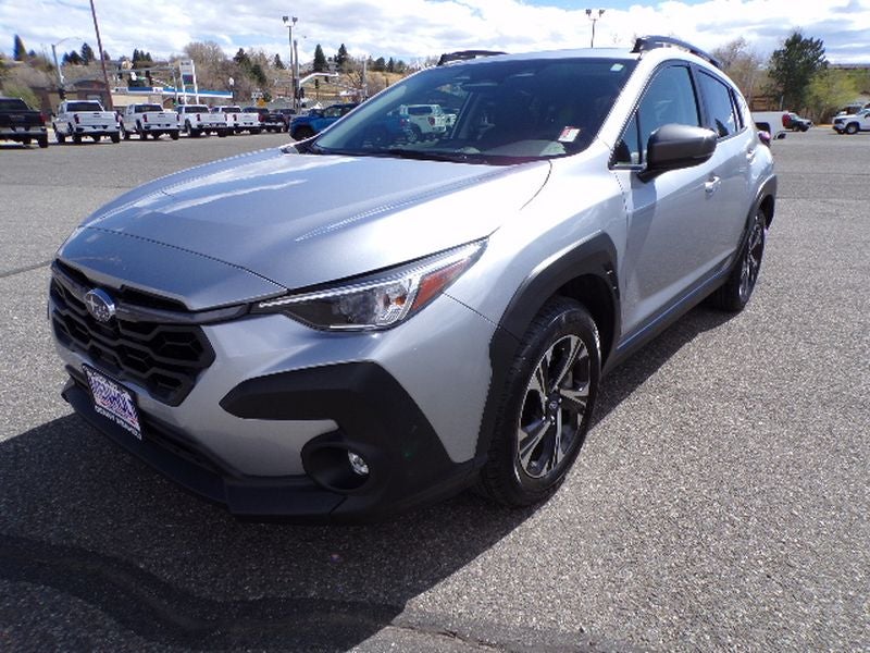 2024 Subaru Crosstrek Premium in Silver — front three-quarter view